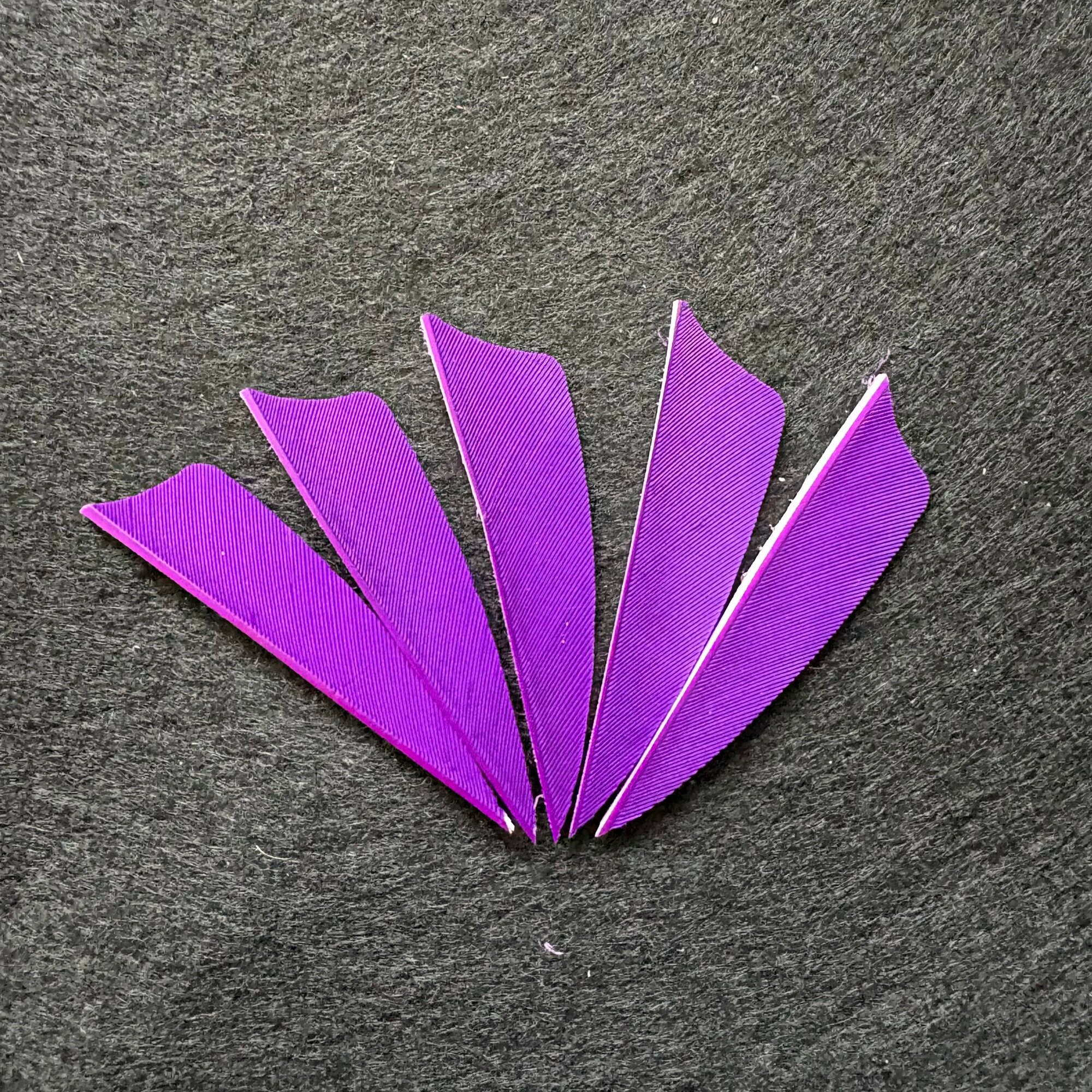 Оперения из перьев индейки для стрел CDRIC ARCHERY 2,5 дюйма 50 шт. Фиолетовый, purple