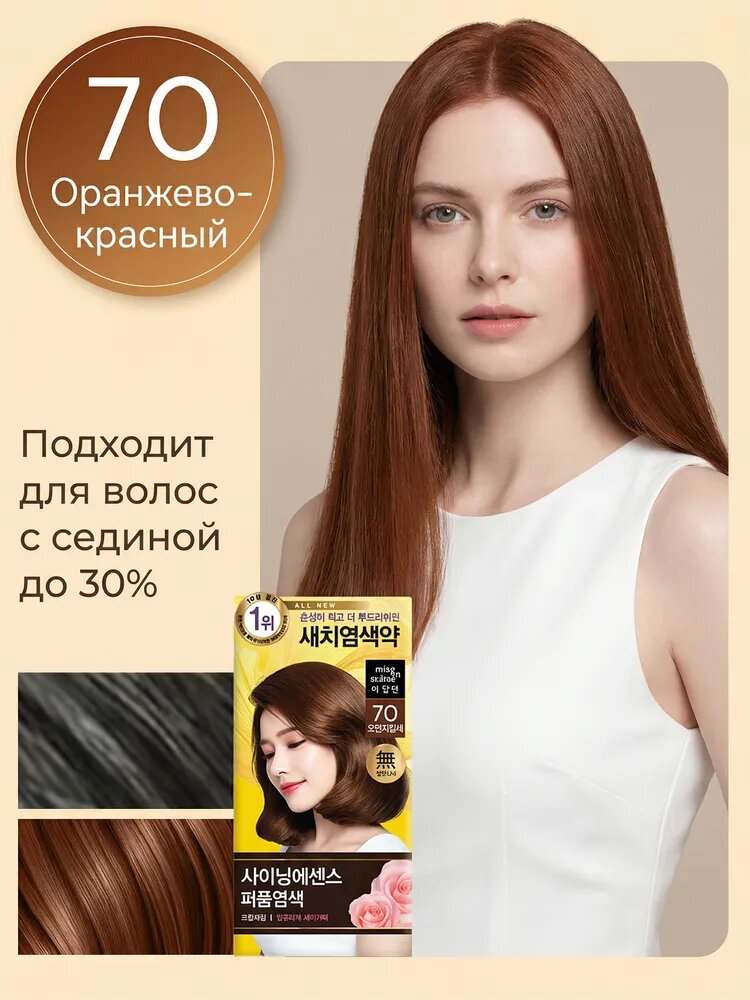 Mise en Scene Краска для волос парфюмерная 70 Оранжево-красный