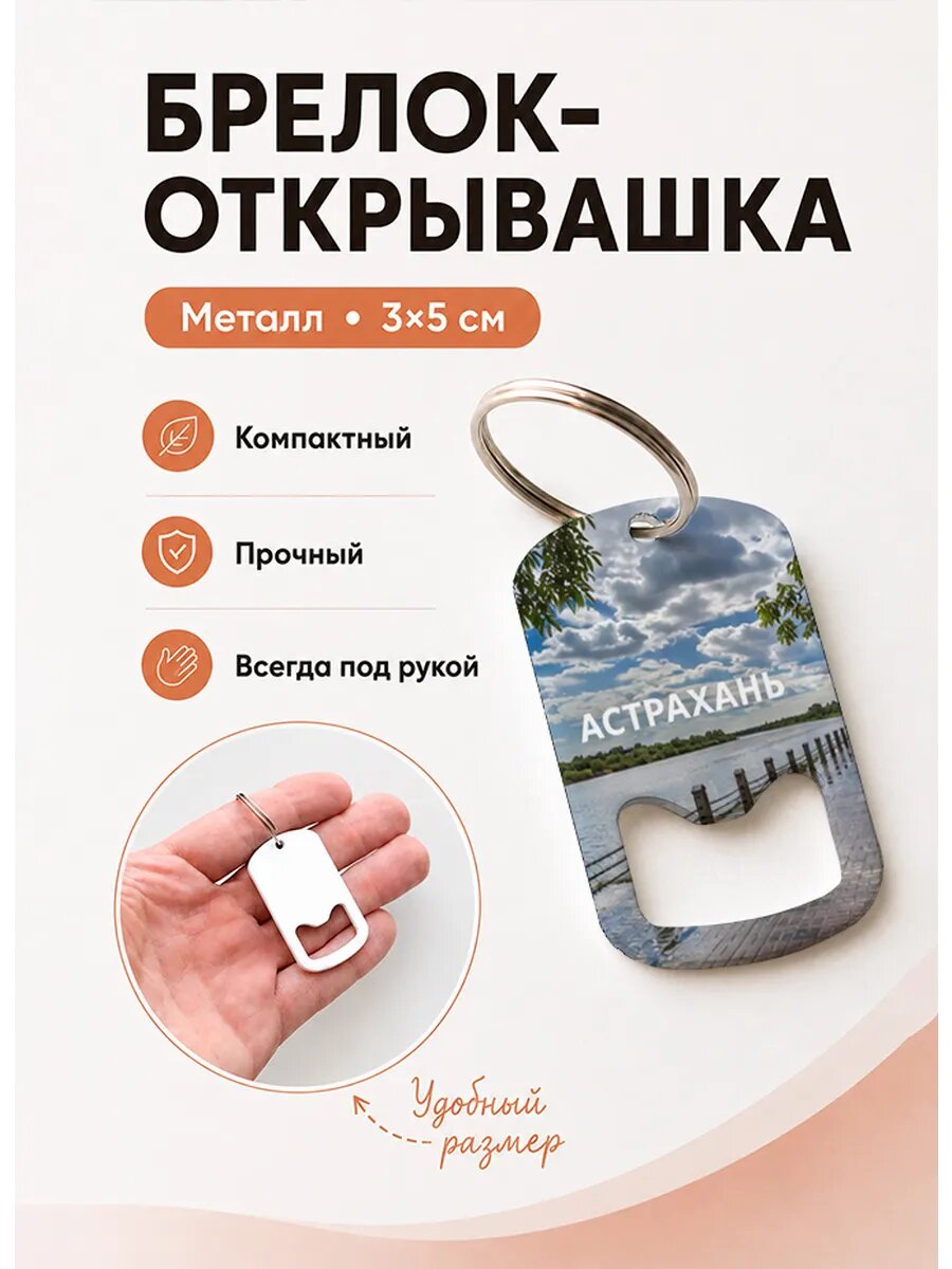 Брелок открывашка "Набережная Под Грозой"