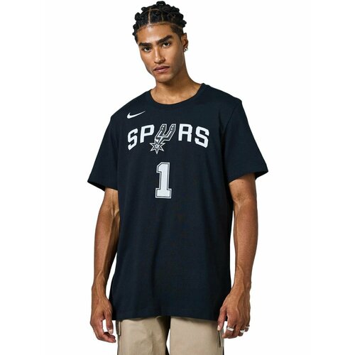 фото Футболка спортивная nike san antonio spurs nba t-shirt, размер xl, черный