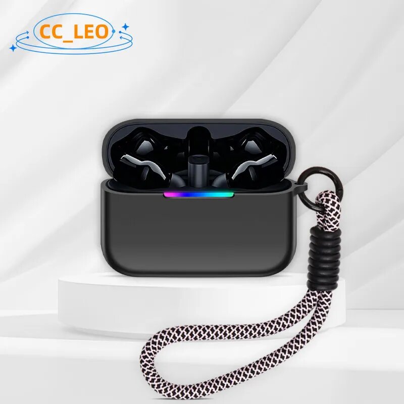 Чехол для Razer Hammerhead V3 HyperSpeed из силикона Черный, 4