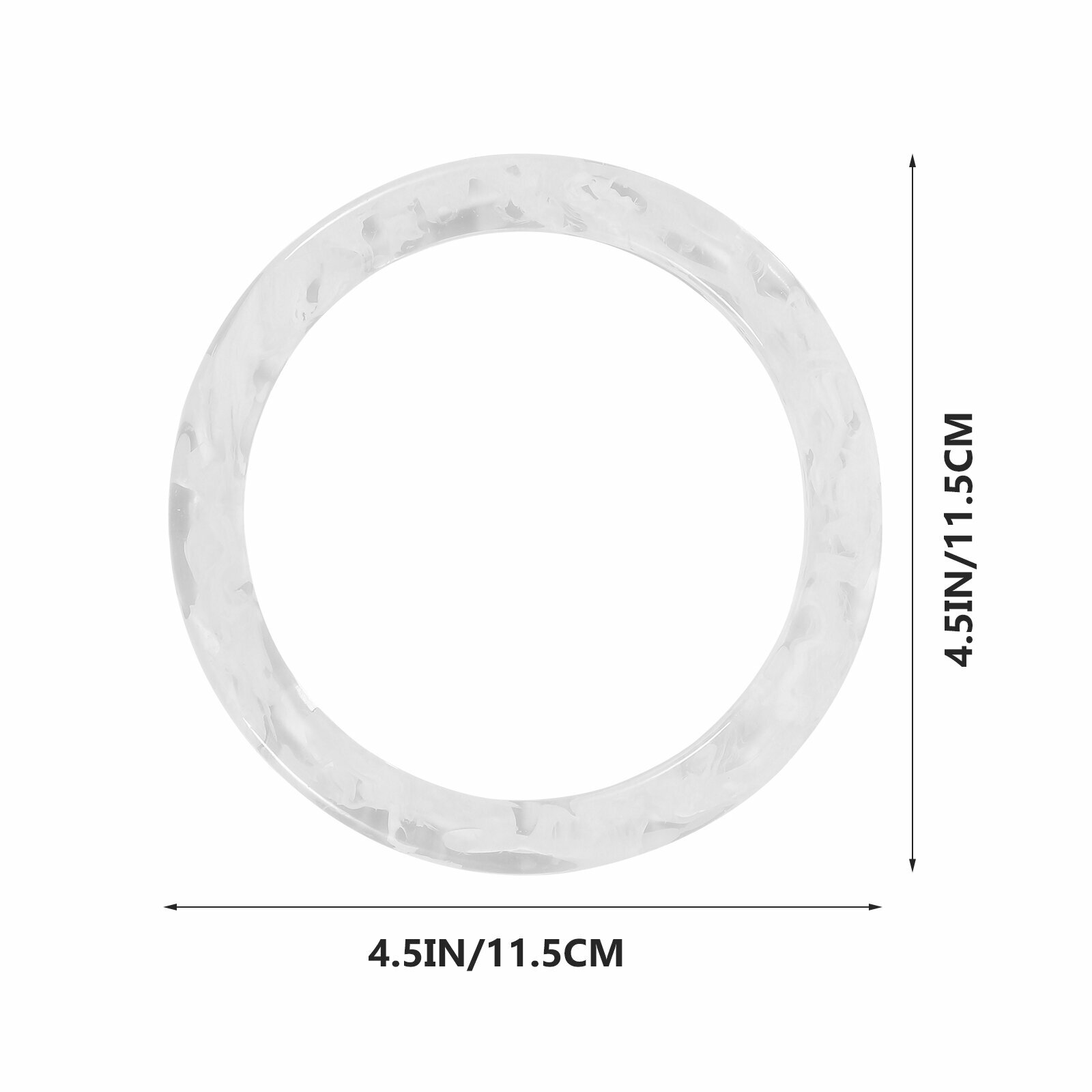 2 Штуки Белые Резиновые Ручки Для Сумок Округлой Формы 11.5X11.5X1Cm