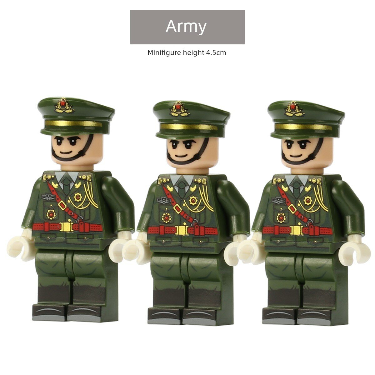 Фигурки солдат сухопутных войск, 3 шт. для военной игрушки