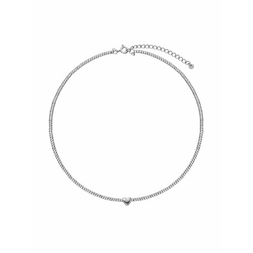 Колье LU Jewel, длина 34 см, серебряный