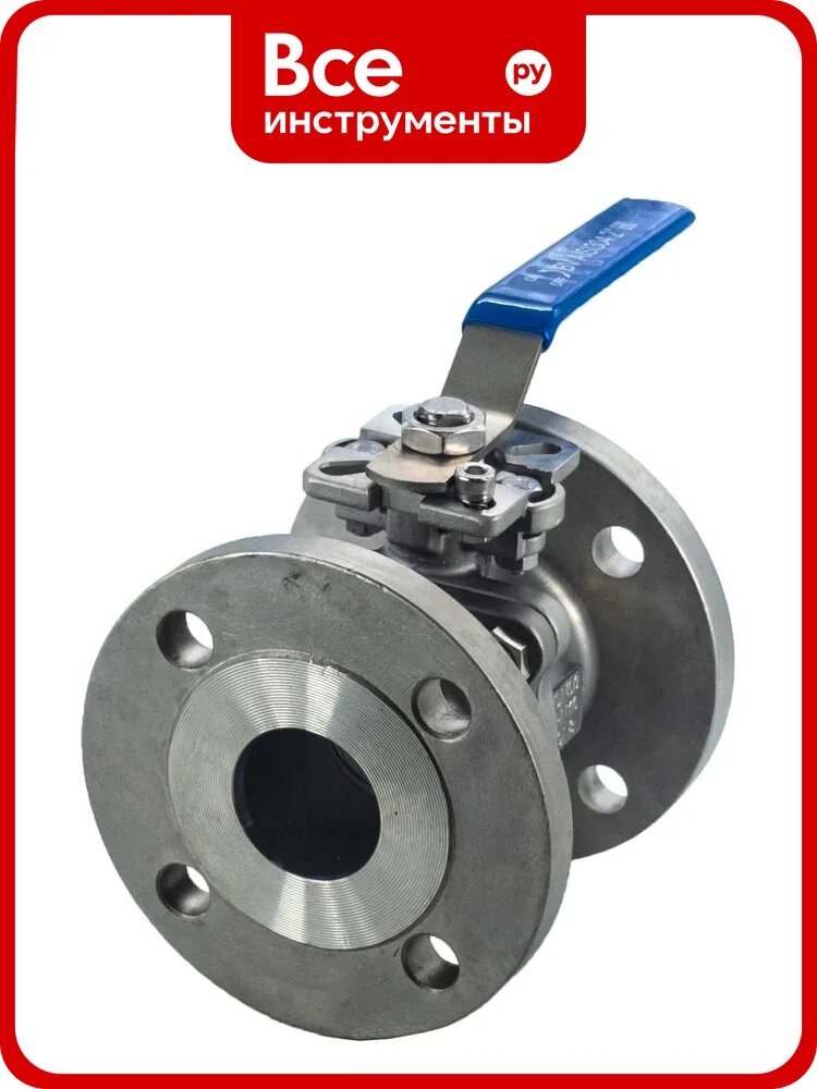 Кран шаровый фланцевый под привод нержавеющий NEWKEY (2PC), AISI304 DN50 (2"), (CF8), PN16 NK-BFtp(2PC)50/4