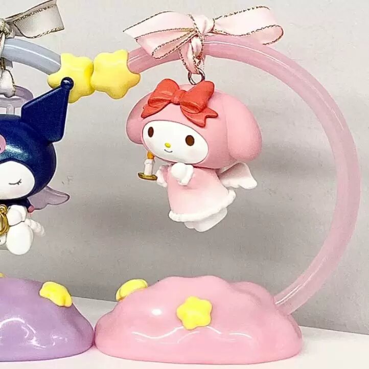 MINISO Sanrio Star Wish Angel My Melody Случайная Фигурка Открытая Коробка Запечатанный Пакет Ночник