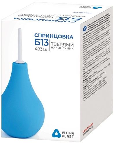 Спринцовка спп-альпина пласт твердый наконечник б 13 483 мл в индивидуальной упаковке