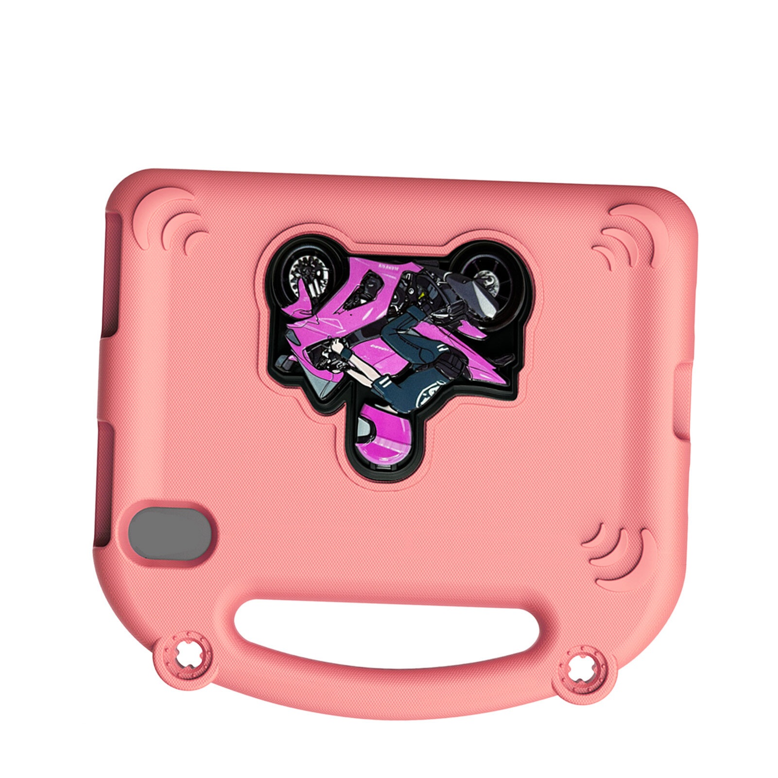 Чехол EVA для iPad Mini 6/7 8.3" (2021-2024), легкий, с подставкой и ручкой, розовый, ударопрочный