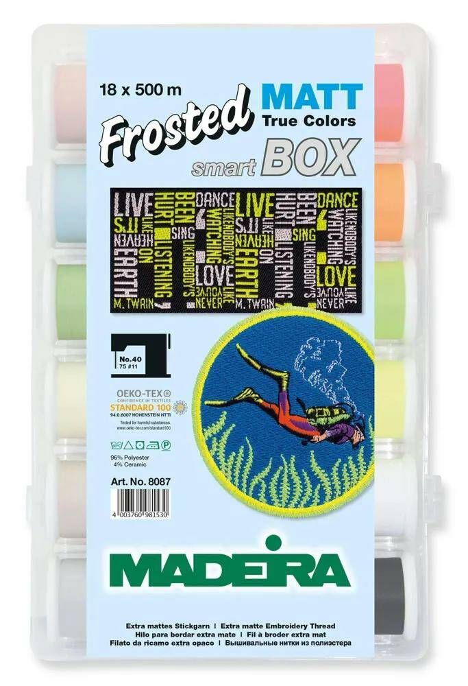 Набор ниток для шитья Madeira Frosted Matt №40 18*500м