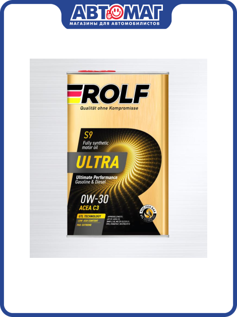 Моторное масло ROLF Ultra C3 0W-30 (1л) ROLF ROLF-0W30-UC3-1L