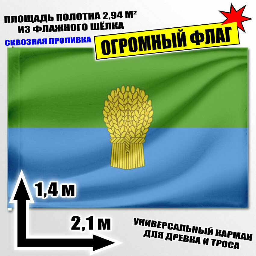 Флаг огромный Сызранского района 210x140 см