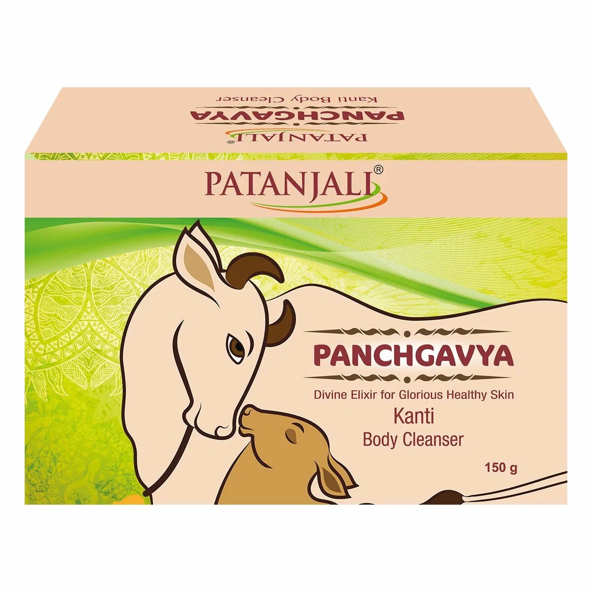 PANCHGAVYA Kanti Body Cleanser, Patanjali (Мыло панчгавья (пять даров священной коровы), Патанджали), 150 г.