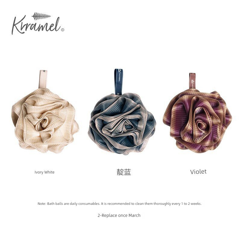 KRRAMEL Розовый Банный Цветок-Букет: Белый Ивовый, Индиго, Фиолетовый