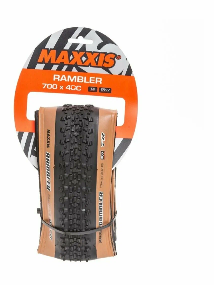 Покрышка Maxxis Rambler 700x40C TPI 60 кевлар EXO/TR/Tanwall (ETB00329600)
