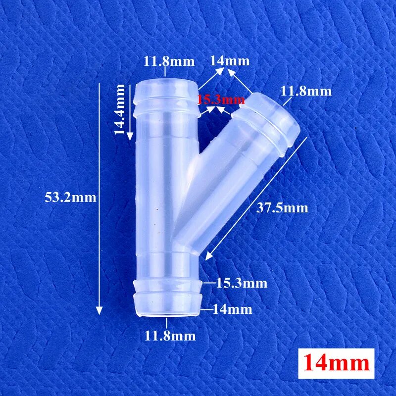Пластиковые Y-образные соединители SgooHan 4-12 мм для аквариумов 14mm, 5 Pieces