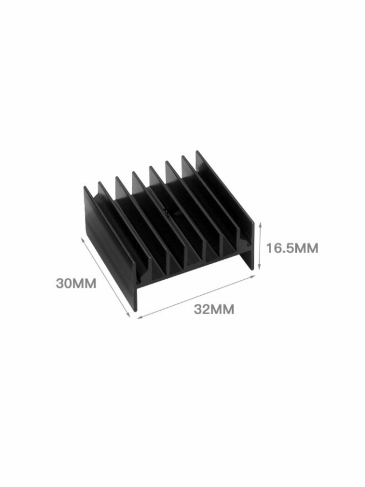 TO-3P Алюминиевый радиатор триод 33mm*16.5mm*30mm TO-247 Радиатор алюминиевый 5шт