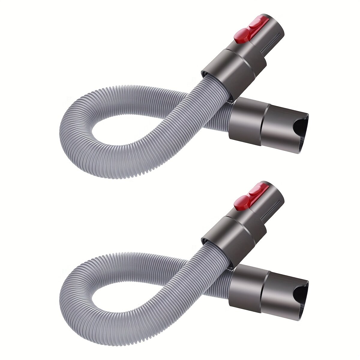 Гибкая труба-удлинитель и телескопические соединители для пылесоса, 2 шт.
