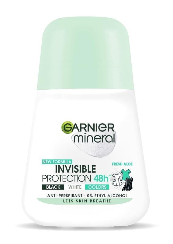 Дезодорант Garnier Mineral Невидимая защита свежее алоэ, ролл-он, 48 ч, 50 мл