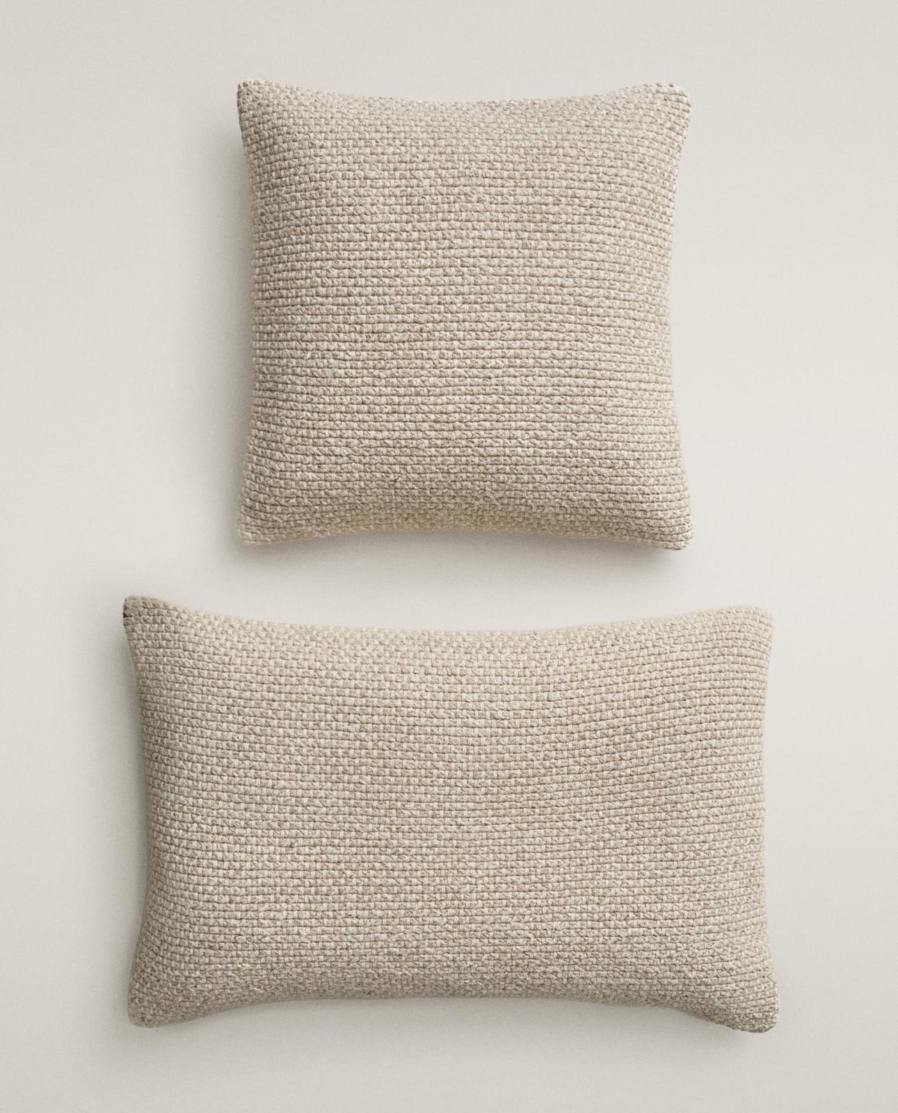 Наволочка декоративная ZARA HOME плетеная, светло-бежевый, 50x50 см 1398/008/052-63