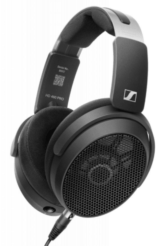 Открытые динамические студийные наушники Sennheiser [HD 490 PRO] Диапазон: 536000Гц, импеданс: 120Ом, чувствительность: 105дБ, вес: 260г, кабель: 1,8м (mini-XLR), съёмный, 2 пары амбушюр.