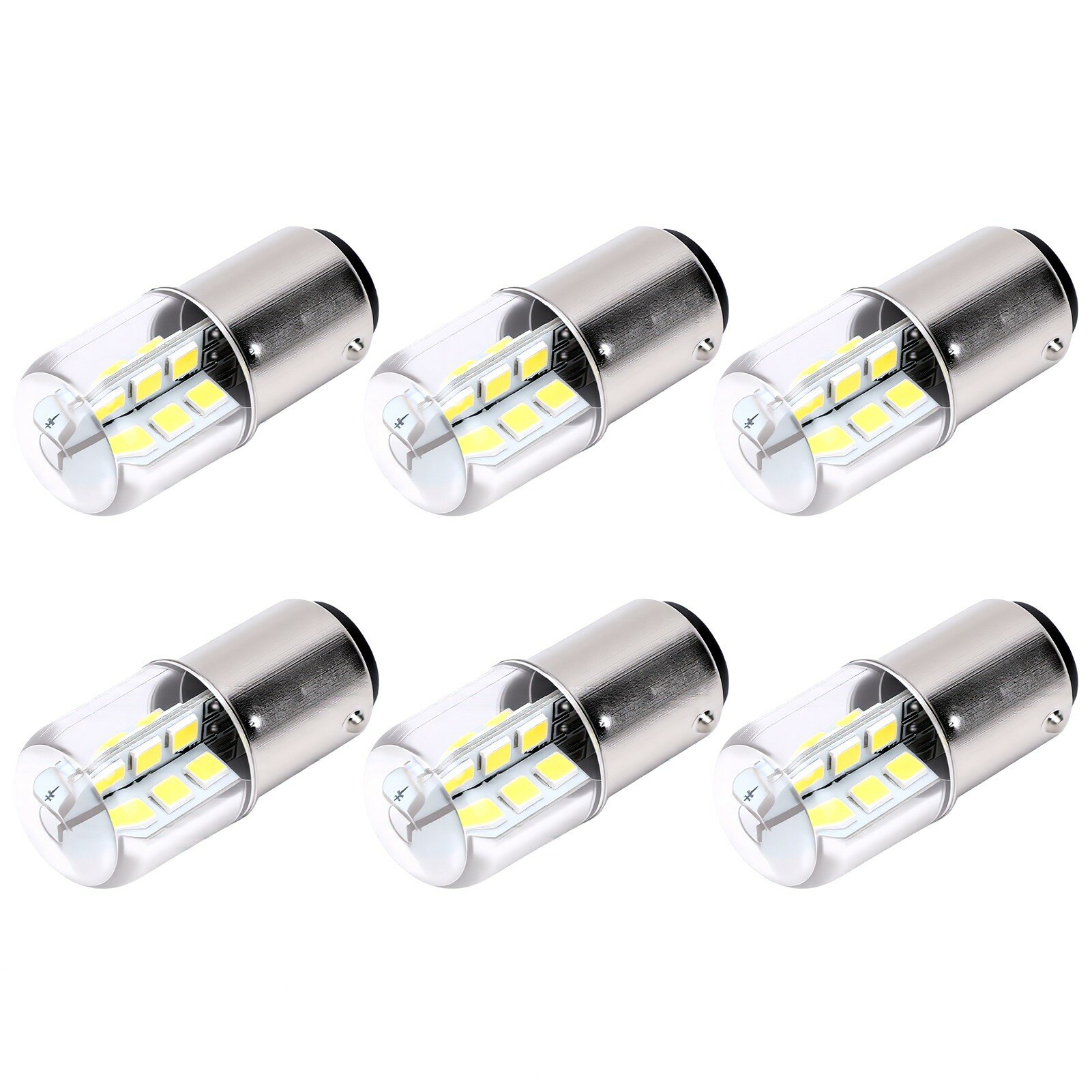 6ШТ BA15D Лодка светодиодная лампа 3 Вт 300LM с регулируемой яркостью 24 2835 SMD светодиодов Морская лампочка для корабля яхты Каяка прицепа швейной машины