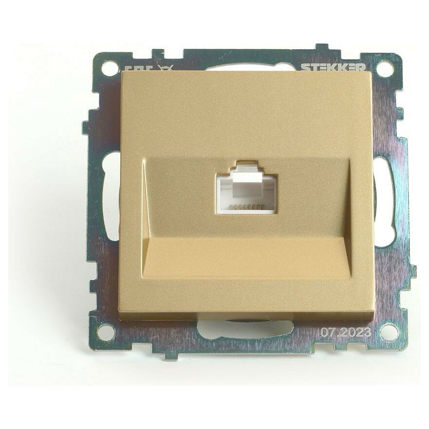 Розетка Ethernet RJ-45 без рамки Stekker Катрин 49227