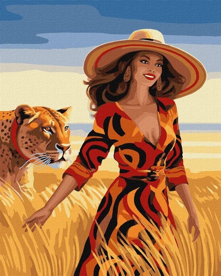 Набор для рисования Ideyka "Прогулка по полю", 40x50 см