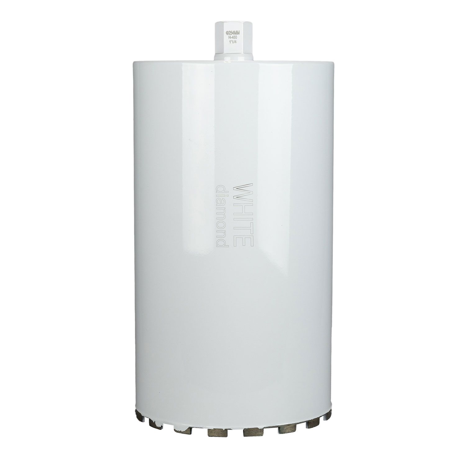 Коронка алмазная WHITE diamond 254мм h-450мм (1 1/4) бетон/железобетон wet DIAMASTER