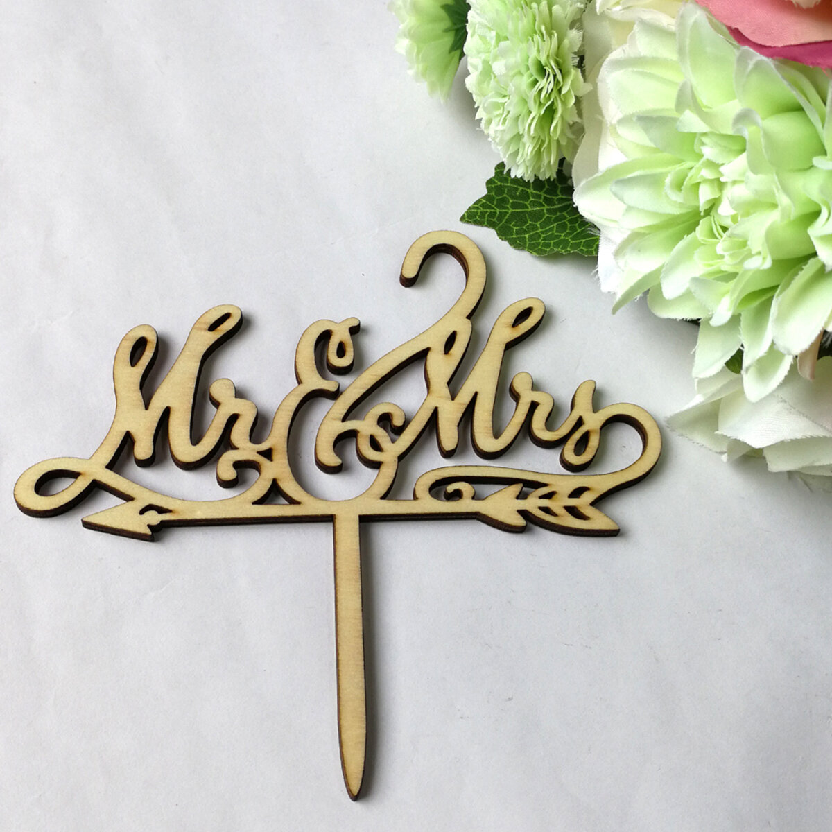 Топпер Для Торта Романтическая Свадьба Mr&Mrs Love Тема Флаг Десерт Стол Размер Assorted Color