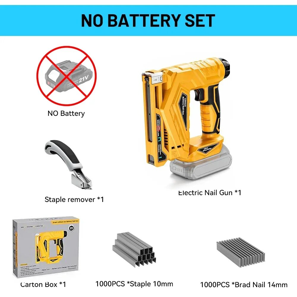 Беспроводной электрический гвоздезабиватель Makita/DeWalt для каркасных работ For Dewalt