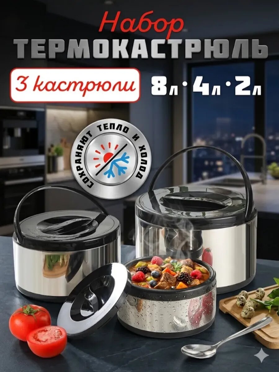 Термокастрюли набор с крышкой