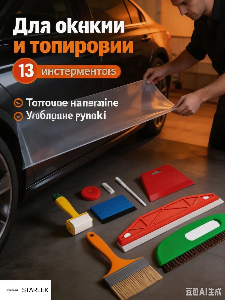STARLEK Скребок автомобильный, длина: 12 см