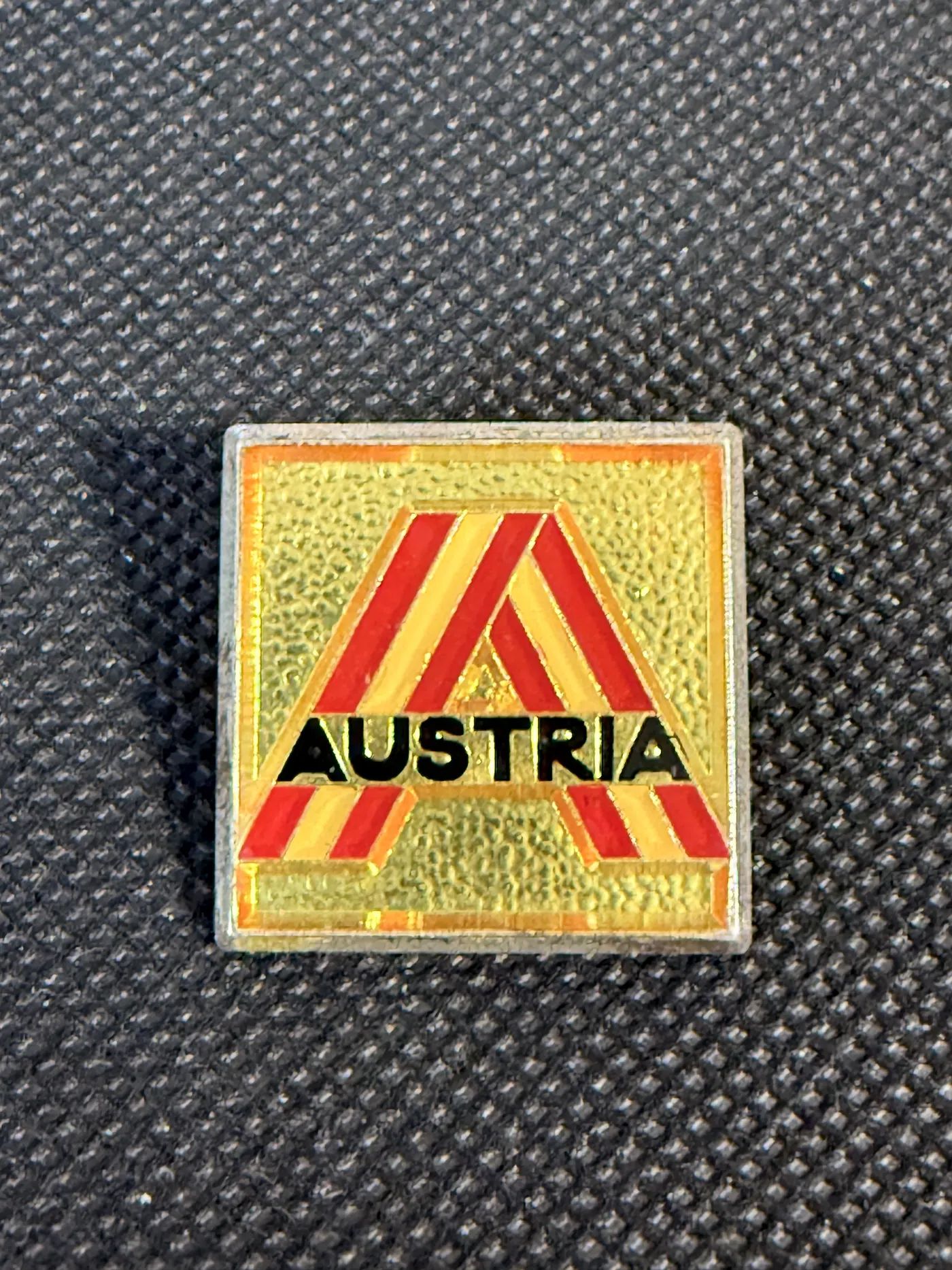 Значок Austria, квадратный сувенирный
