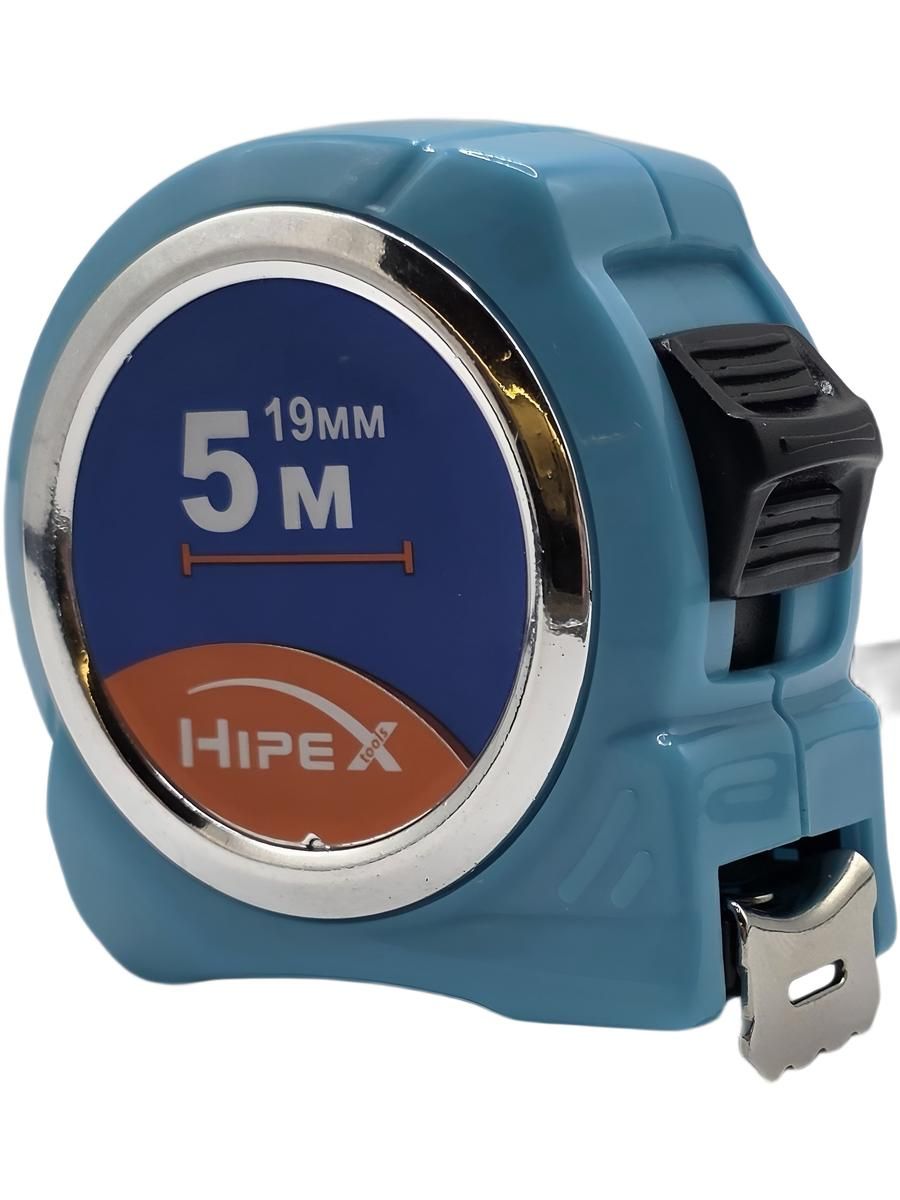 Рулетка "HIPEX" 5м /19мм, пластиковый корпус, лента с нейлоновым покрытием