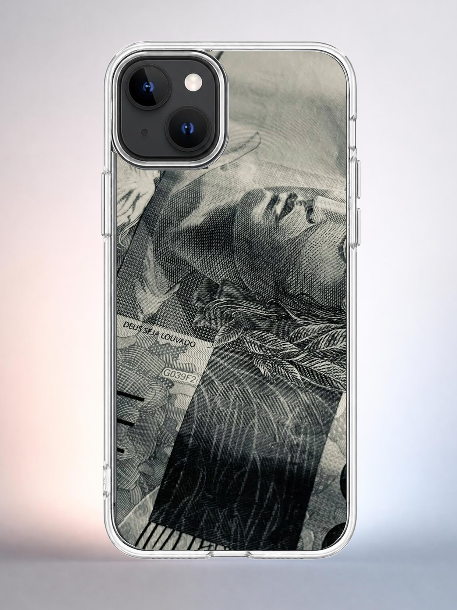 Чехол iphone 12 Портрет мужчины Y2K Indie Sleaze