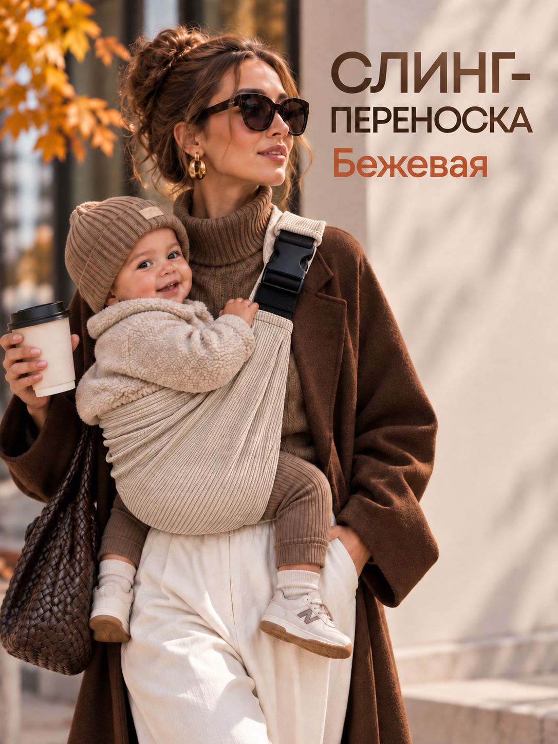 Переноска слинг для новорожденного
