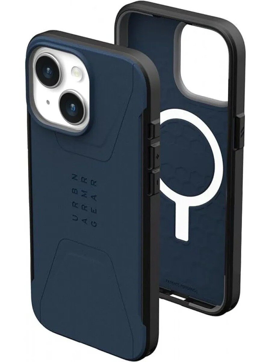 Чехол для iPhone 13 6,1 дюйма, синий магнитный метеорит, противоударный