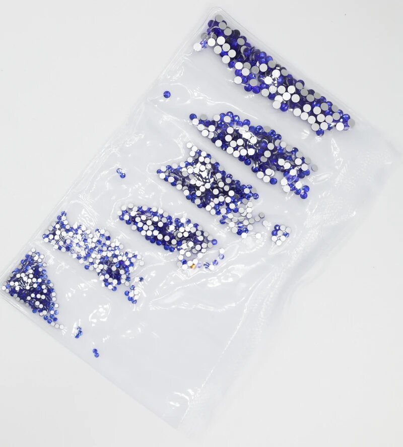 Стразы синие Sapphire Nailsworld 1200 шт