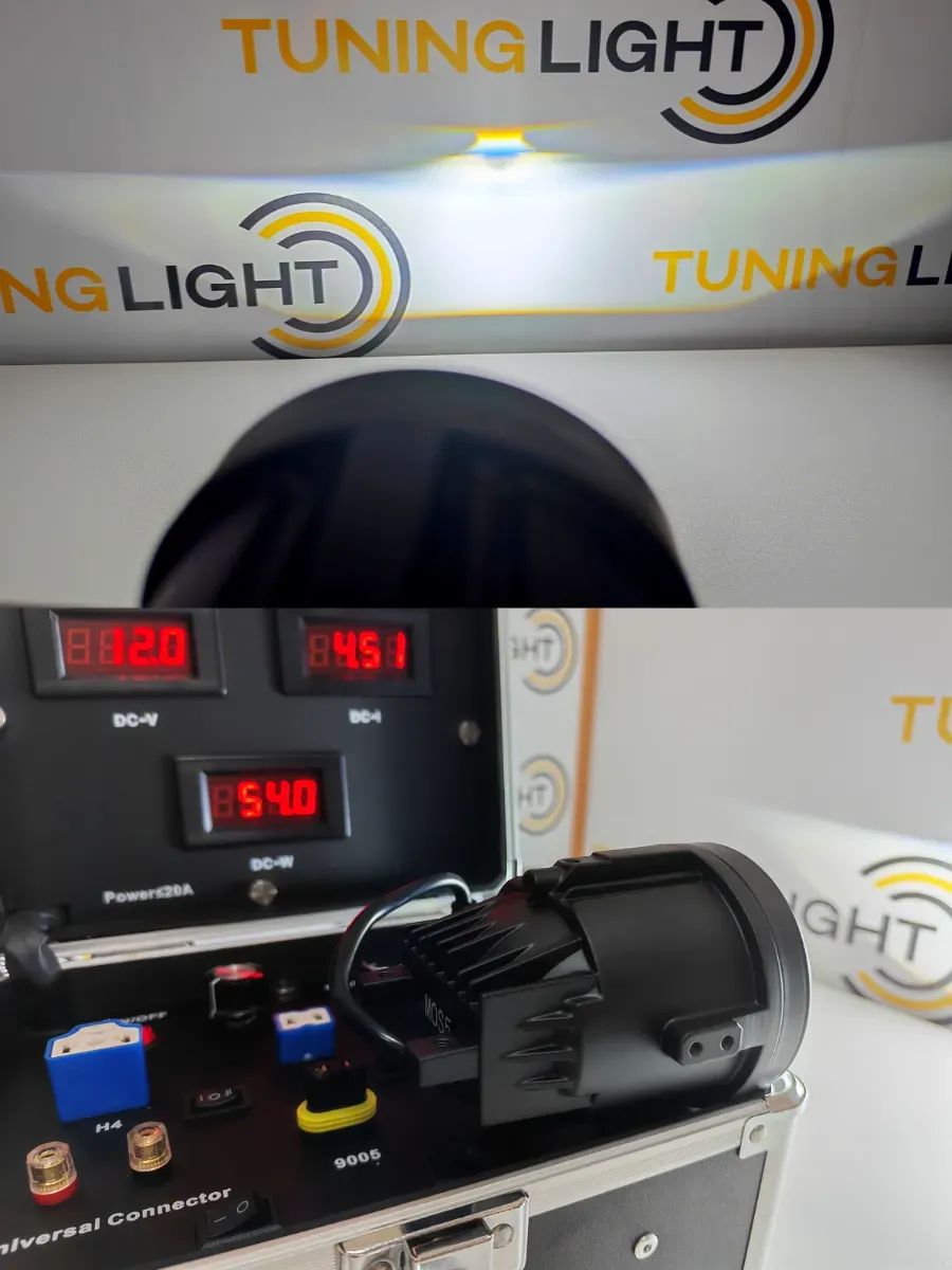 LED ПТФ K9 для Vesta, Granta FL, Рено / 100W 6000K / противотуманные фары линзы 3 дюйма / комплект 2шт