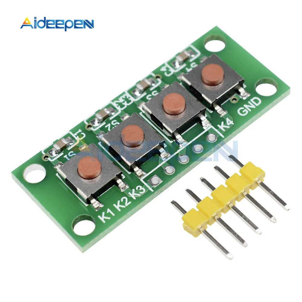5Pin 1x4 4 клавиши кнопка клавиатура модуль Mcu для Arduino студенческий класс дизайн выпускной проект эксперимент DIY комплект