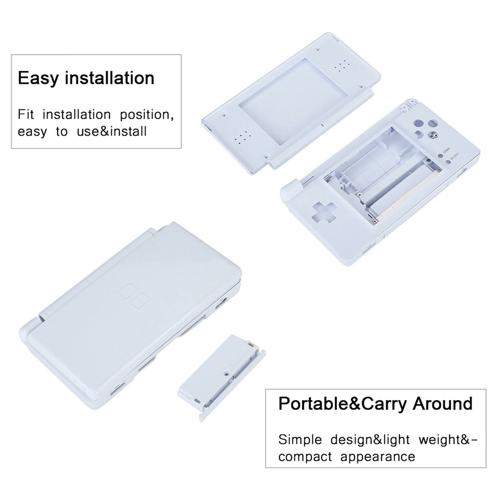 Чехол корпуса для Nintendo DS Lite, белый, подходящая замена, ABS