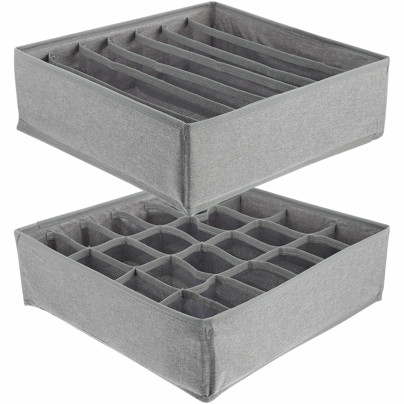 Органайзер Для Белья С Разделителями Серый 2 Штуки 32x32x10cm