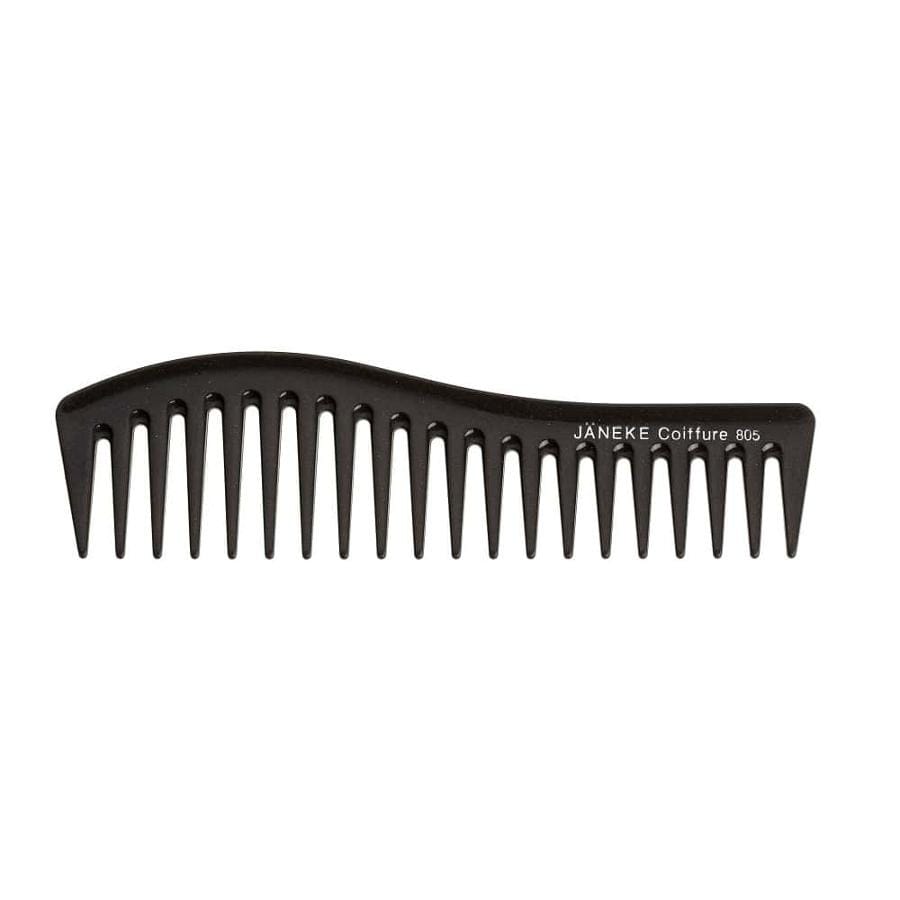 Расческа Janeke Wavy Comb, черный, 18 x 5 см