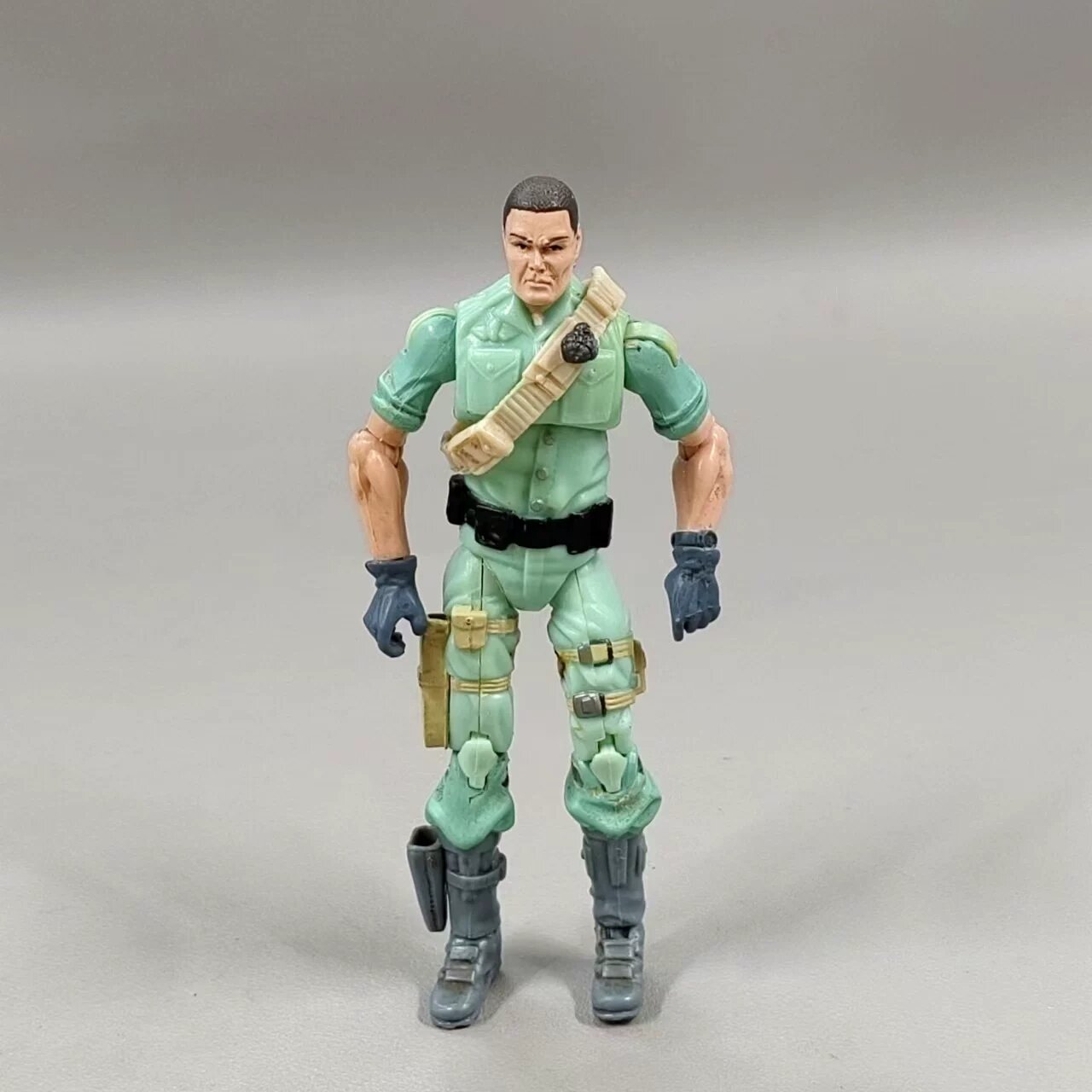 Солдат-фигурка G.I. Joe 1:18, 25-летие, спецназ, высота 10,5 см, длина 24 см, стандартное состояние, без покраски