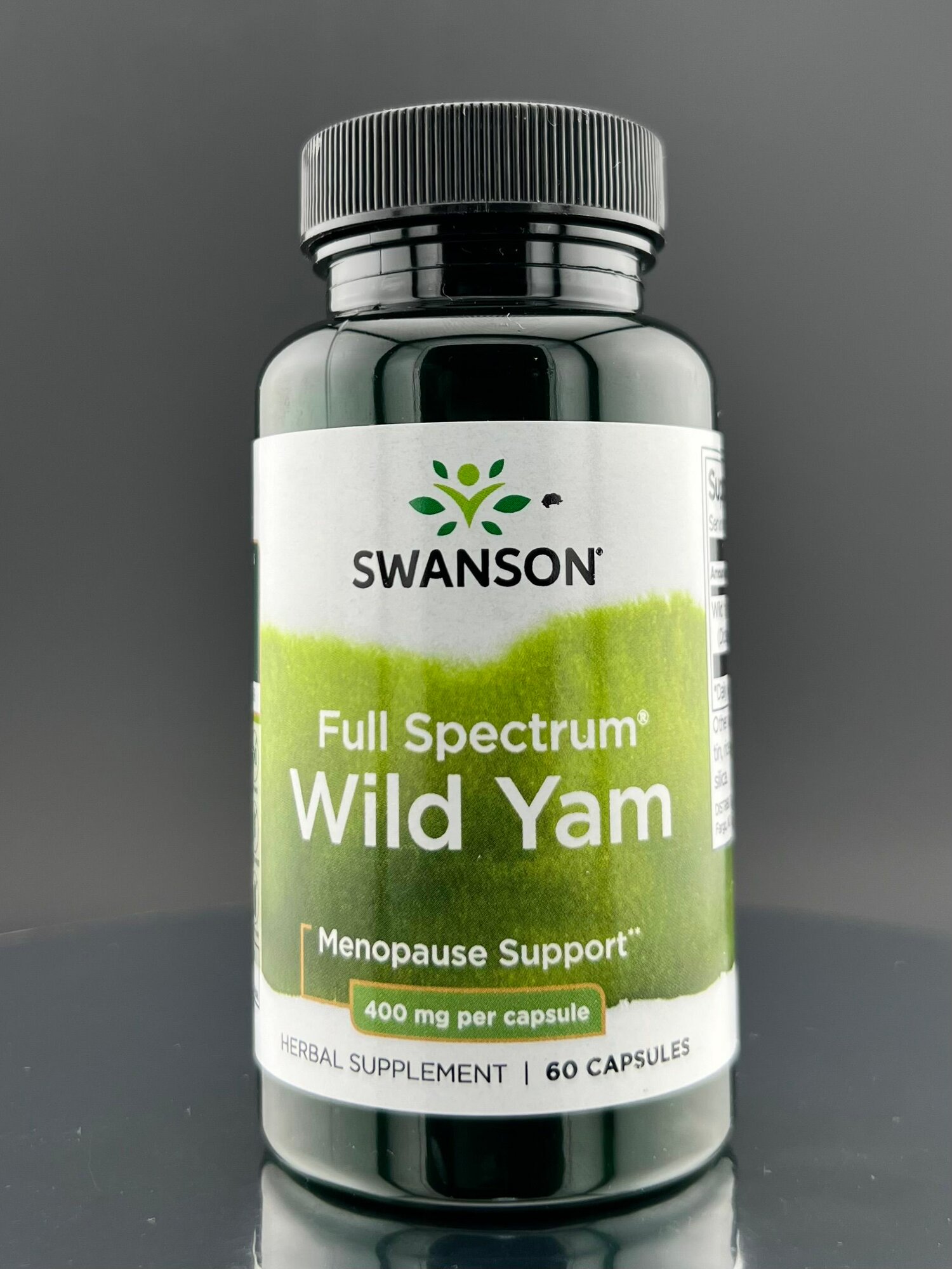 Дикий ямс, Swanson, Full Spectrum Wild Yam, 400 мг, 60 капсул