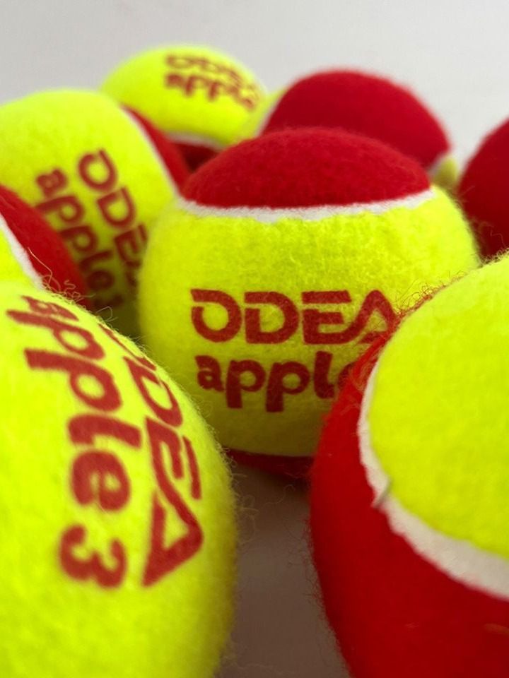 Детские мячи для падел Odea Apple 3 (12 штук + сумка)