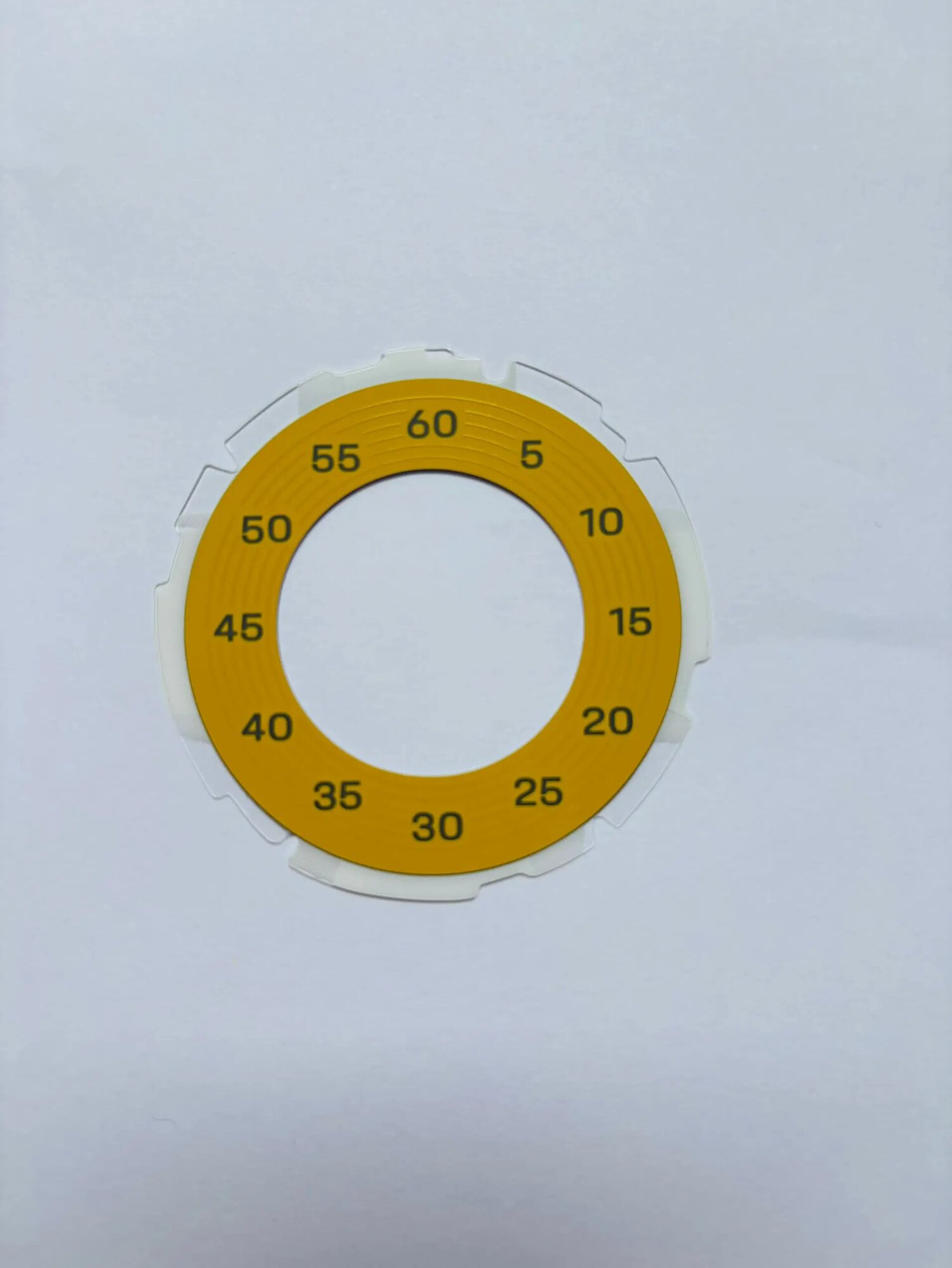 Циферблат спортивных часов Dial Gauge Sport Chrono для Porsche 2019-2026 911 Carrera yellow, Желтый