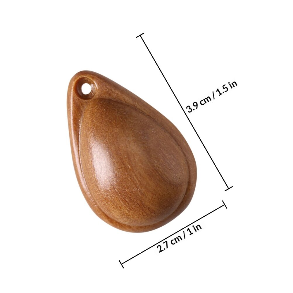 Lovely Wood Water Drop Design Ornament For Car And Room Decoration 3.90X2.70X1.90Cm