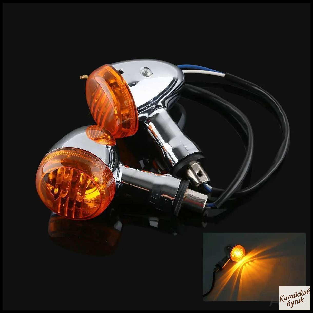 Плафон в салон арт. Задние прозрачные/оранжевые поворотники ABS Amber Bullet для SUZUKI Boulevard M109R VRZ1800 2006-2013 2012 2011 2010 2009 2008