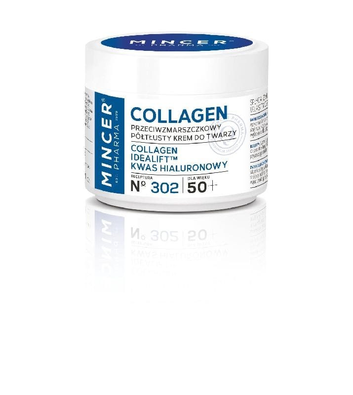 Крем для ухода за кожей Mincer Pharma Collagen 50+ полужирный против морщин, 50 мл